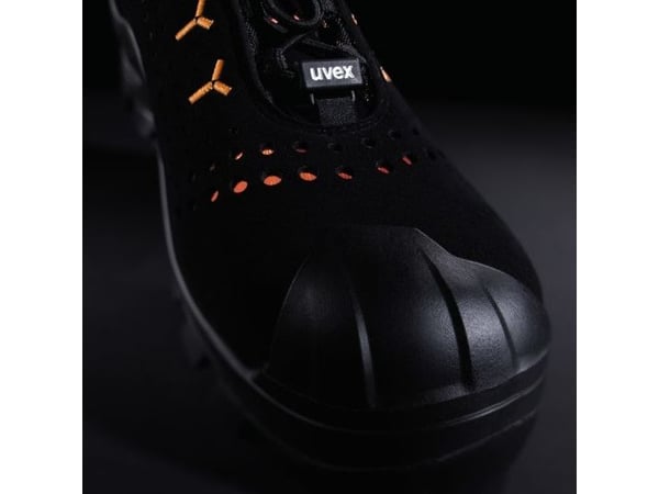 Uvex 65022, Unisex, Voksen, Vernesko, Oransje, Sort, ESD, S3, SRC, Hurtigsnører