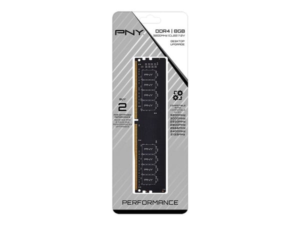 PNY MD8GSD43200-TB minnemodul 8 GB 1 x 8 GB DDR4 3200 MHz
