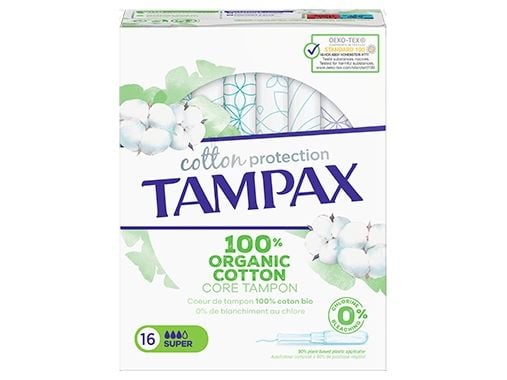 TAMPAX Cotton Protection Super, 16 stykker