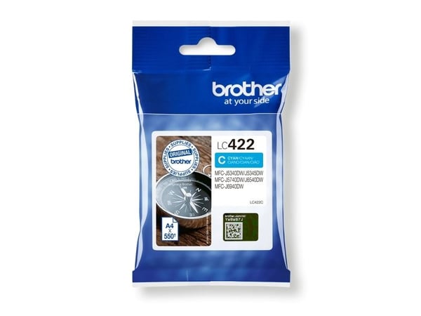 Brother LC422C - Cyan - original - blekkpatron