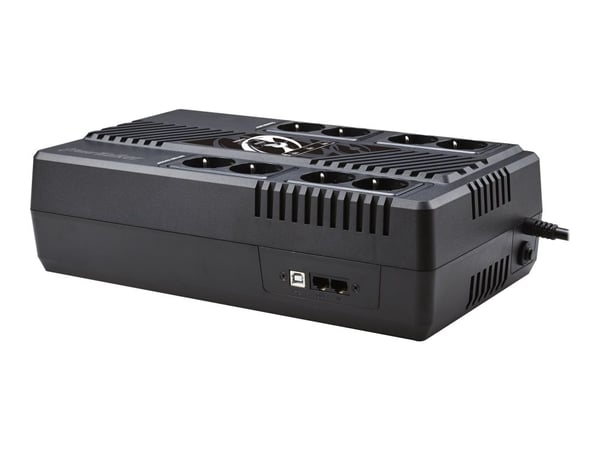 PowerWalker VI 1000 MS FR - UPS - AC 230 V - 600 Watt - 1000 VA - 9 At - USB - lähtöliittimet: 8
