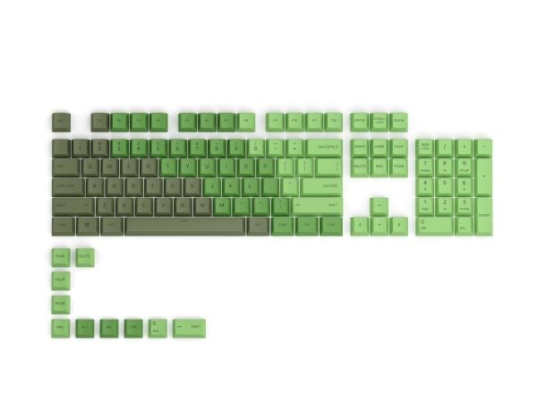 Glorious PC Gaming Race GPBT, Näppäimen hattu, Polybutyleenitereftalaatti (PBT), Vihreä