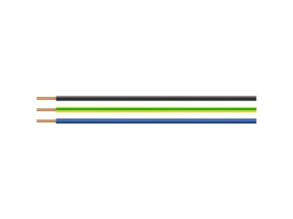HELU 28782-100 enkelledare H05V-U 1 x 1 mm² vit 100 m