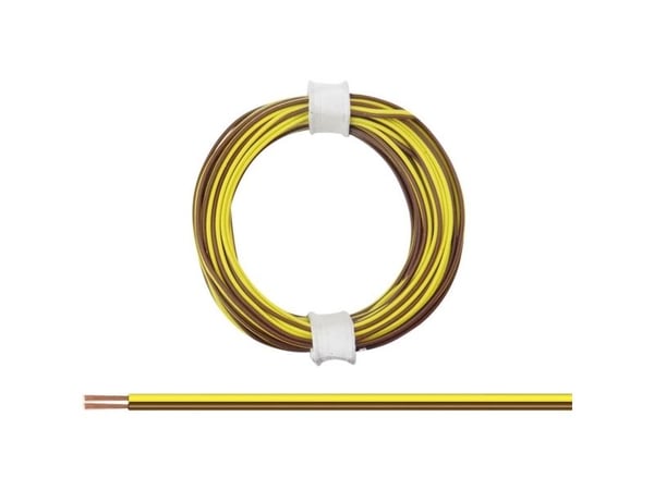 Donau Elektronik 114-38 Johdin 2 x 0,08 mm² ruskeankeltainen 5 m 5 m