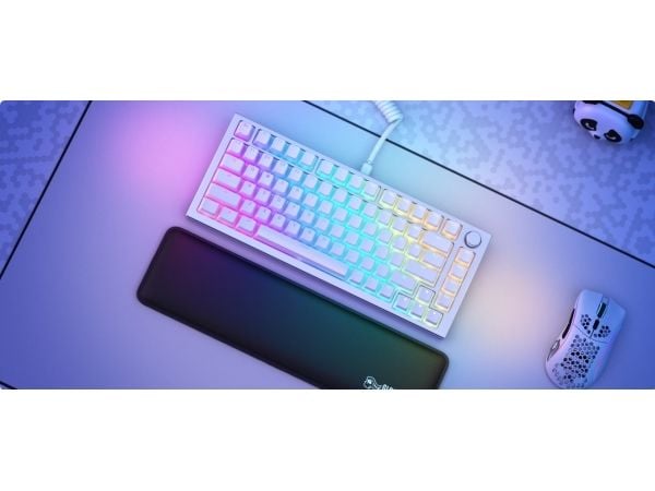 Glorious PC Gaming Race Aura V2, Tastaturtaster, Polybutylentereftalat (PBT), Hvit