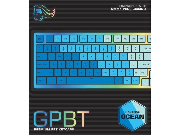 Glorious PC Gaming Race GPBT, Tastaturtaster, Polybutylentereftalat (PBT), Blå