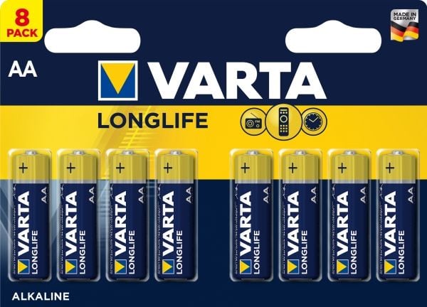 Varta Longlife 4106 - Batteri 8 x AA / LR6 - Alkalisk