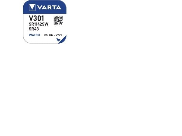 VARTA sølvoksid urbatteri V301 (SR43) 1,55 V (00301 101 111)