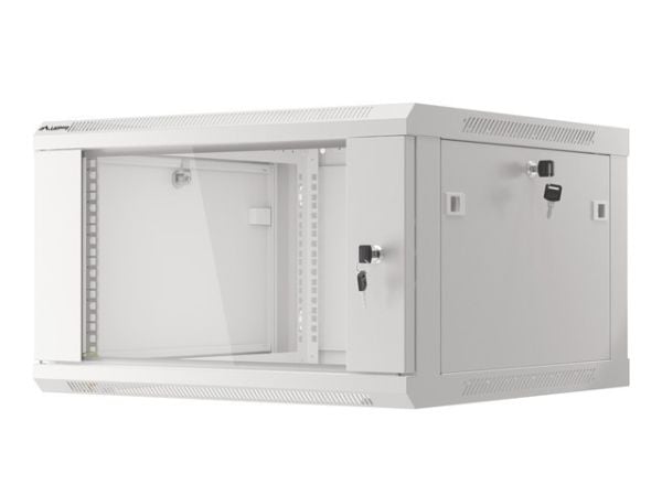 Lanberg - Rack skap - veggmonterbar - grå, RAL 7035 - 6U - 19"