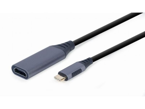 Cablexpert - Video adapter - USB-C hann til HDMI hunn - 15 cm - romgrå - 4K-støtte