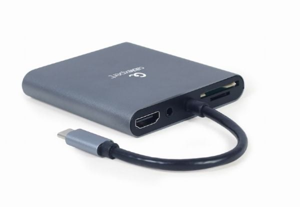 Cablexpert A-CM-COMBO6-01 - Telakointiasema - USB-C 3.1 - VGA, HDMI