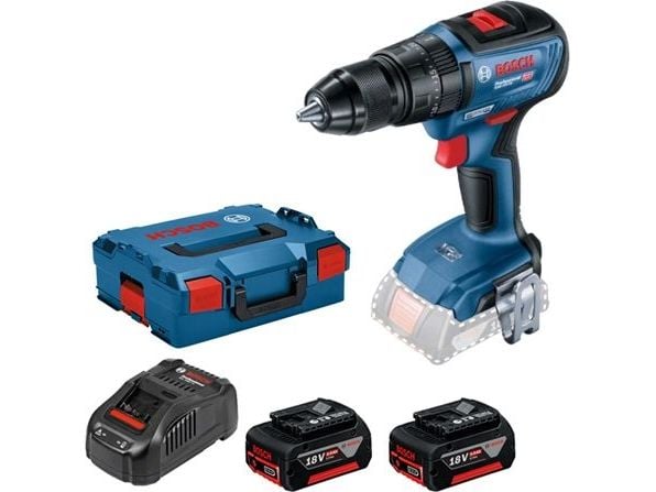 Bosch GSB 18V-50, Boremaskin med pistolgrep, Nøkkelløs, Børsteløs, 1,3 cm, 1800 RPM, 3,5 cm