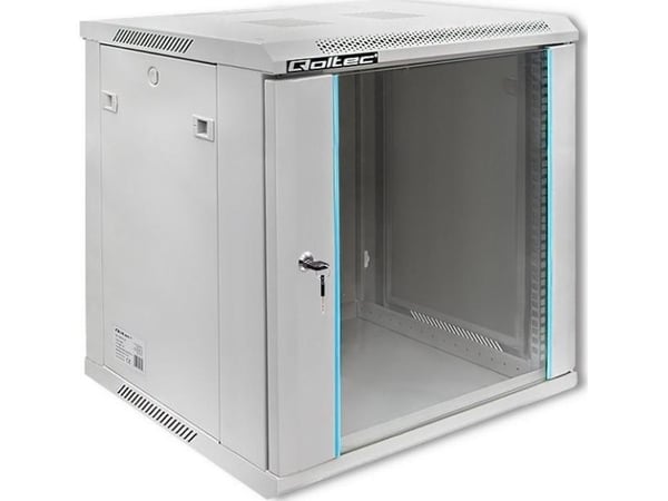 Qoltec - Räkkikaappi - grå - 12U - 19"