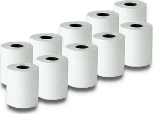 Qoltec - Hvit - Roll (5.7 cm x 27 m) - 55 g/m² - 10 rull(er) termisk papir