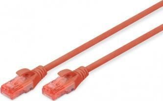 DIGITUS Professional - Patchkabel - RJ-45 (han) til RJ-45 (han) - 25 cm - UTP - CAT 6 - booted, halogenfri, knastfri - rød
