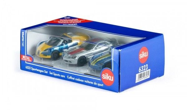 Siku 6323, Bil, 3 år, Plast, Metall, Blå, Gult, Rød, Sølv, Svart