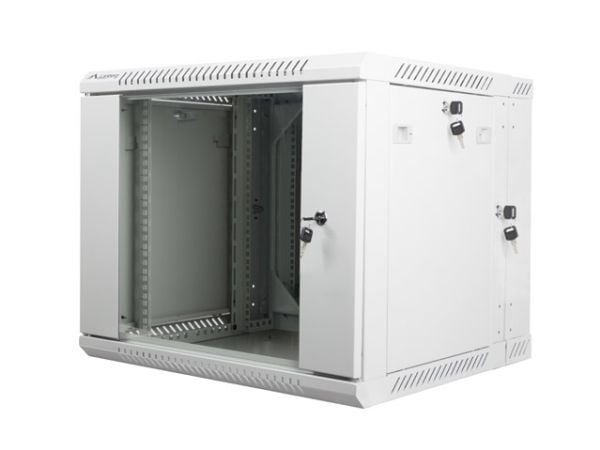 Lanberg - Rack skap - veggmonterbar - grå, RAL 7035 - 9U - 19"