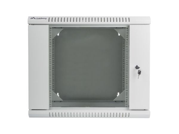Lanberg - Rack skap - veggmonterbar - grå, RAL 7035 - 9U - 19"
