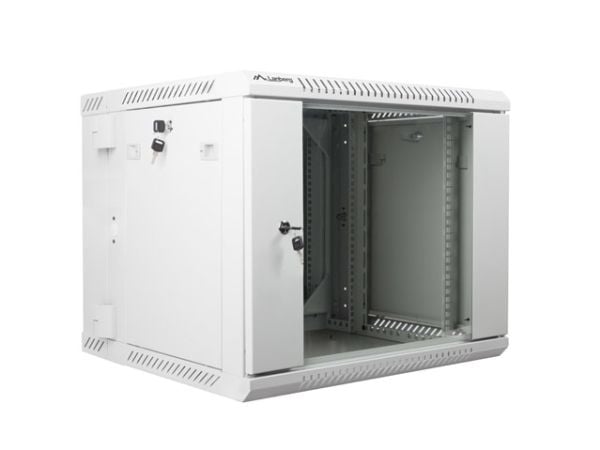 Lanberg - Rack skap - veggmonterbar - grå, RAL 7035 - 9U - 19"