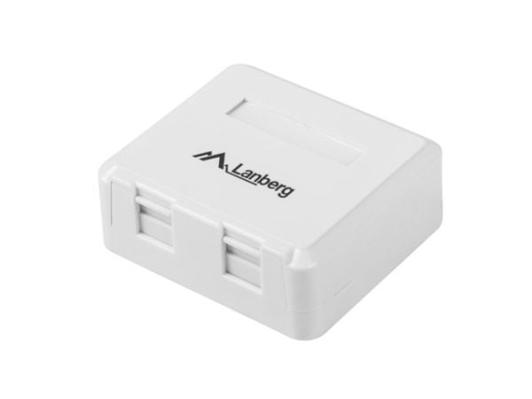 Lanberg OK1-0002-W - Chassi med modulär insättning - bordsmontering - vit - 2 portar