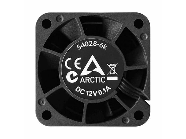 ARCTIC S4028-6K - 40 mm servervifte - vifte - 4 cm - 250 rpm - 6000 rpm - 7,1 cfm - 12,06 mü/h (ACFAN00185A)