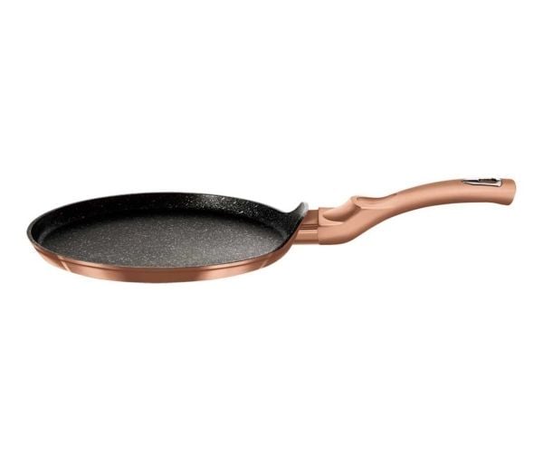 Berlinger Haus BH/6180, Rund, Crêpepanne, Sort, Aluminium, Gass, Halogen, Induksjon, 28 cm