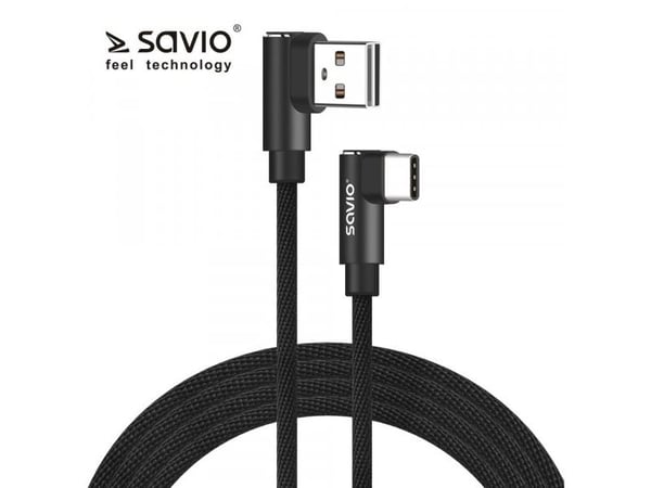 Dobbeltsidig USB-kabel CL-164 SAVIO 2m Dobbeltsidig USB-kabel CL-164 SAVIO 2m