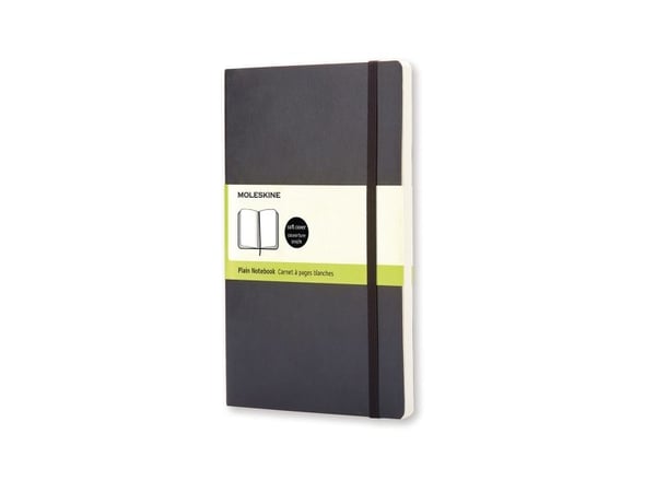 Moleskine Classic, Monokromatisk, Svart, 192 ark, Matt, Mykt omslag, Voksen