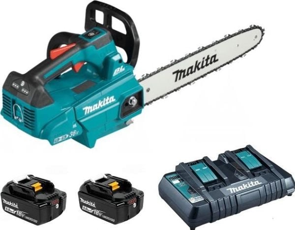 Makita DUC356PT2B, 35 cm, Børsteløs, 20 m/s, 76,2 / 8 mm (3 / 8"), Sort, Blå, 0,2 l