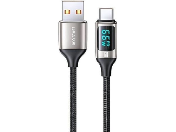 USB-kabel USAMS USB-A til USB-C, 1,2 m, hvit (6958444975429)