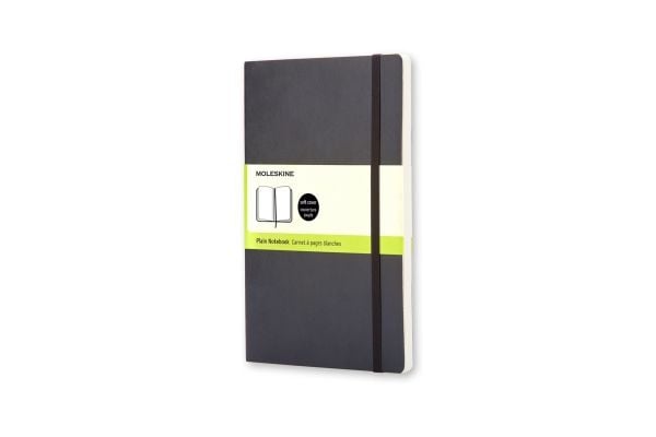 Moleskine Classic, Monokromatisk, Svart, 192 ark, Matt, Mykt omslag, Voksen