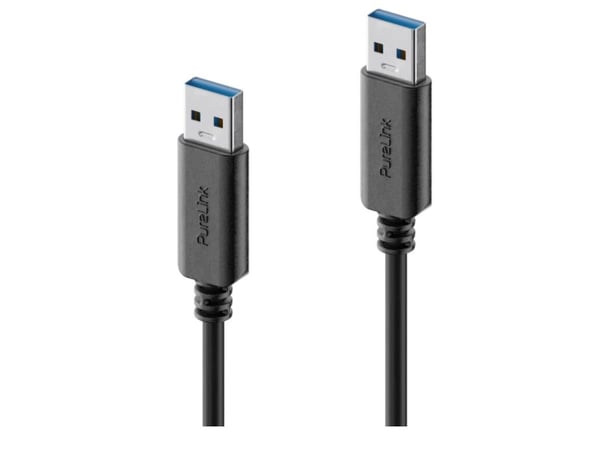 Purelink USB-A til USB-A-kabel - 3.1 Gen 1, 3A, 5G - iSeries - svart - 2.00m