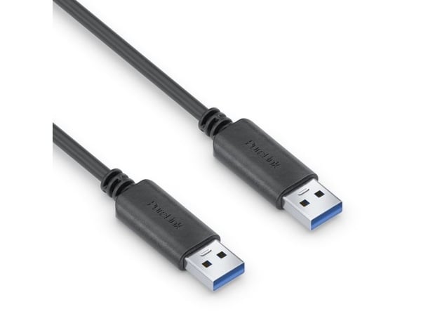 Purelink USB-A til USB-A-kabel - 3.1 Gen 1, 3A, 5G - iSeries - svart - 2.00m