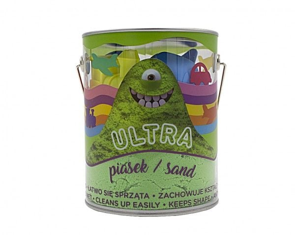 Epee Piasek Ultra sandssett 900g med 4 store former og 2 verktøy grønn