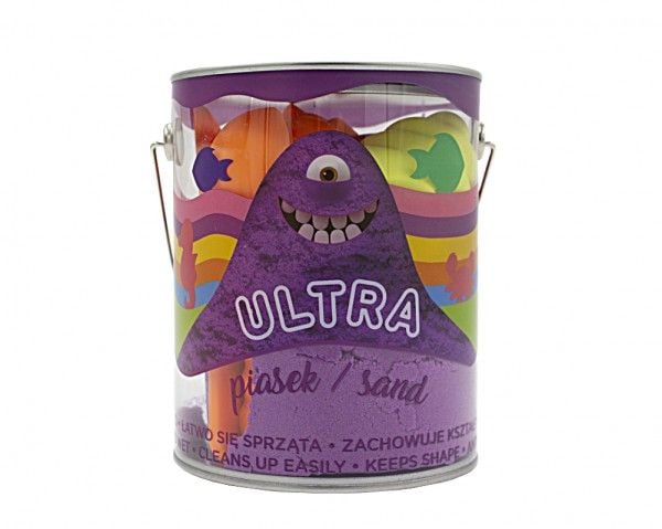 Epee Kinetic Sand Ultra sand 900 g + 4 store former + 2 verktøy lilla Sjøliv