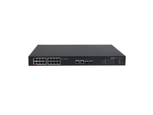 Dahua Technology PoE PFS3220-16GT-240, Uhåndtert, L2, Gigabit Ethernet (10/100/1000), Strøm over Ethernet (PoE), Rack-montering