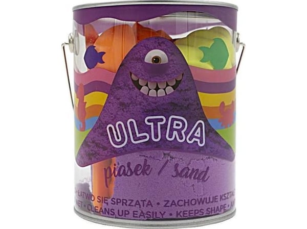 Epee Kinetic Sand Ultra sand 900 g + 4 store former + 2 verktøy lilla Sjøliv