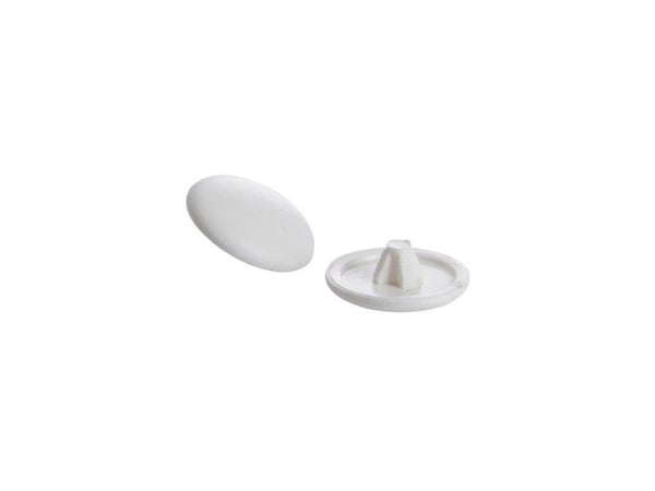 Husholdning treskrueskjult lokk Dm/S1 hvit 12 mm (100) Hh
