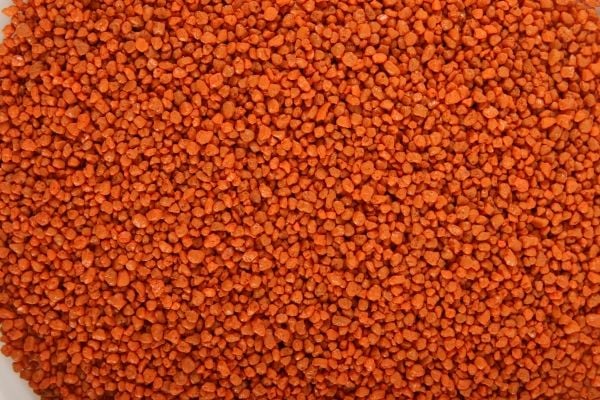 Zolux grus til akvarium Aquasand Color oransje trappestein 1 kg