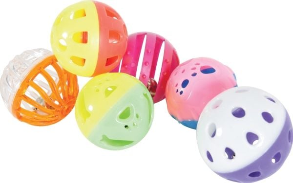 Zolux leker for katt - sett med 10 ulike 4 cm