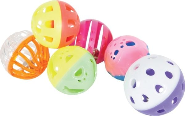 Zolux leker for katt - sett med 10 ulike 4 cm