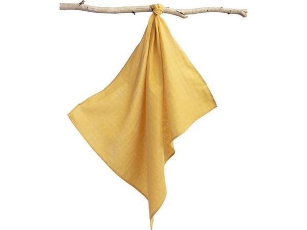 Sensillo muslin babyteppe sennepsgul 70 x 80