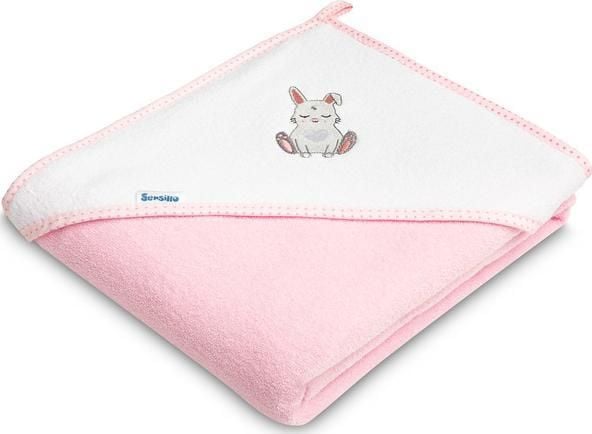 Sensillo frotté 100x100 kanin rosa