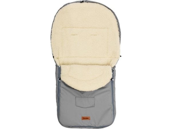Sensillo WOOL SLEEPING BAG - vaaleanharmaa PRAM (95x40)