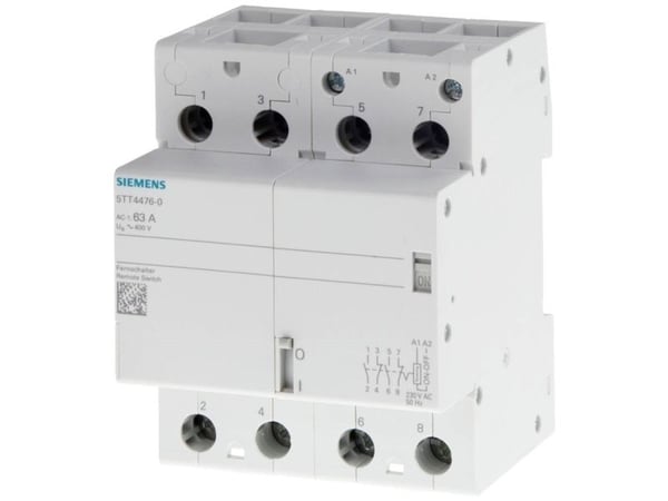 Fjärrkontaktor DIN-skena Siemens 5TT4464-0 4 x slutkontakt 400 V 40 A 1 st
