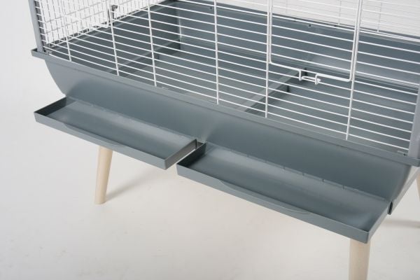 Zolux Neo Jili H80 Grey, bird cage, 78x81x48cm