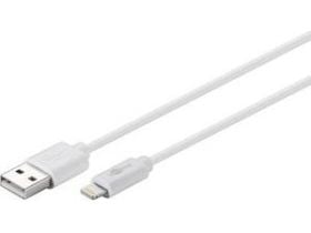 goobay - Lightning-kaapeli - Lightning uros - USB uros - 1 m - valkoinen
