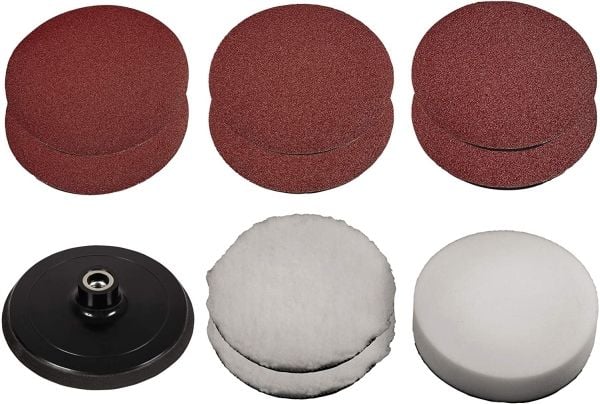 Einhell 2093245, Tilbehørssett, Universell, Brun, Hvit, Rund, 15 cm, 9 stykker