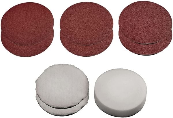 Einhell 2093246, Tilbehørssett, Universell, Brun, Hvit, Rund, 15 cm, 9 stykker