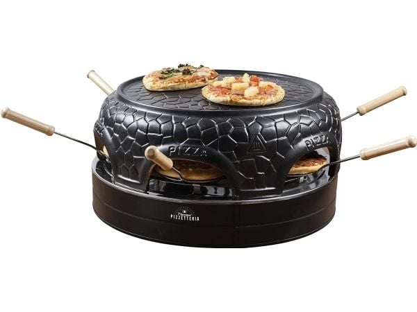 Viva Italia Pizzetteria APD600Z(musta, 910 Watt, 6 minipizzaa Ø 10cm)